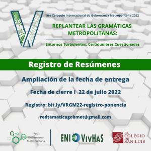 Ampliación Registro de Resúmenes